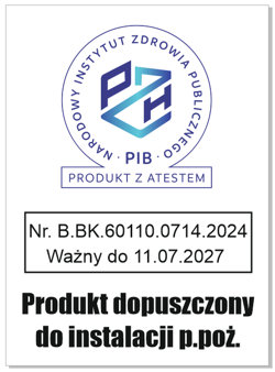 Atest Higieniczny PZH Stojaki Hydrantowe Horpol